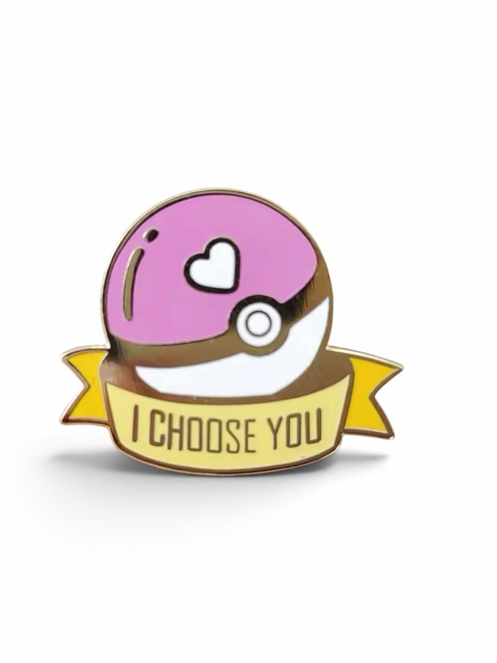 Pokémon Pink “I Choose You” Poké Ball Enamel Pin